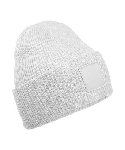 Deep-Cuffed Tonal Patch Beanie
