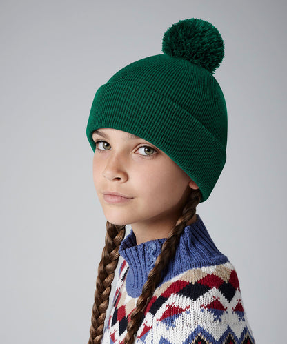 Graphite Grey junior original pom pom beanie front view
