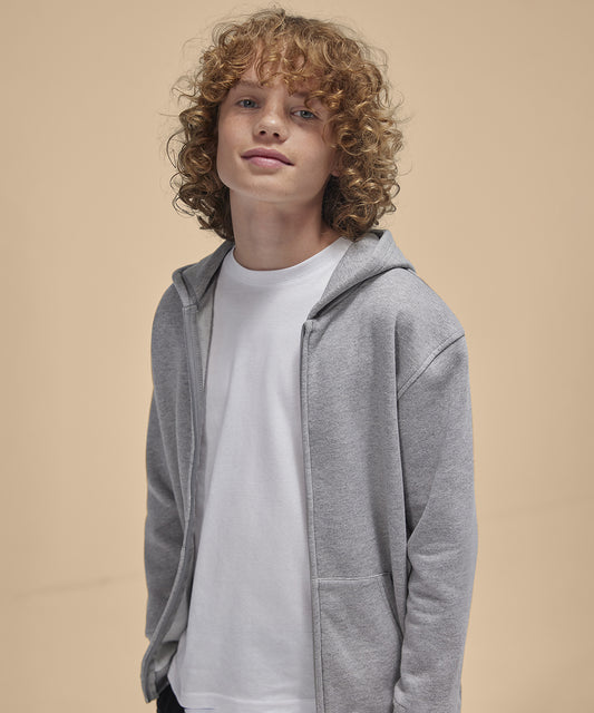 Kids Custom Printed or Embroidered Organic Performance Zip-Up Hoodie