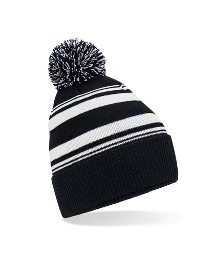 Striped Fan Beanie