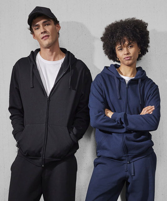 Men's Custom Printed or Embroidered Organic Full Zip Zip-Up Hoodie