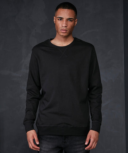 Olive basic crew neck front view