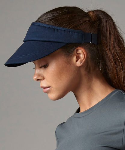 White sports visor front view