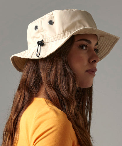 Stone cargo bucket hat front view