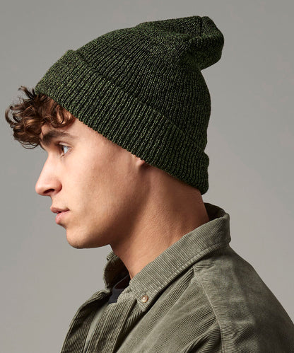 Heather Grey heritage beanie front view