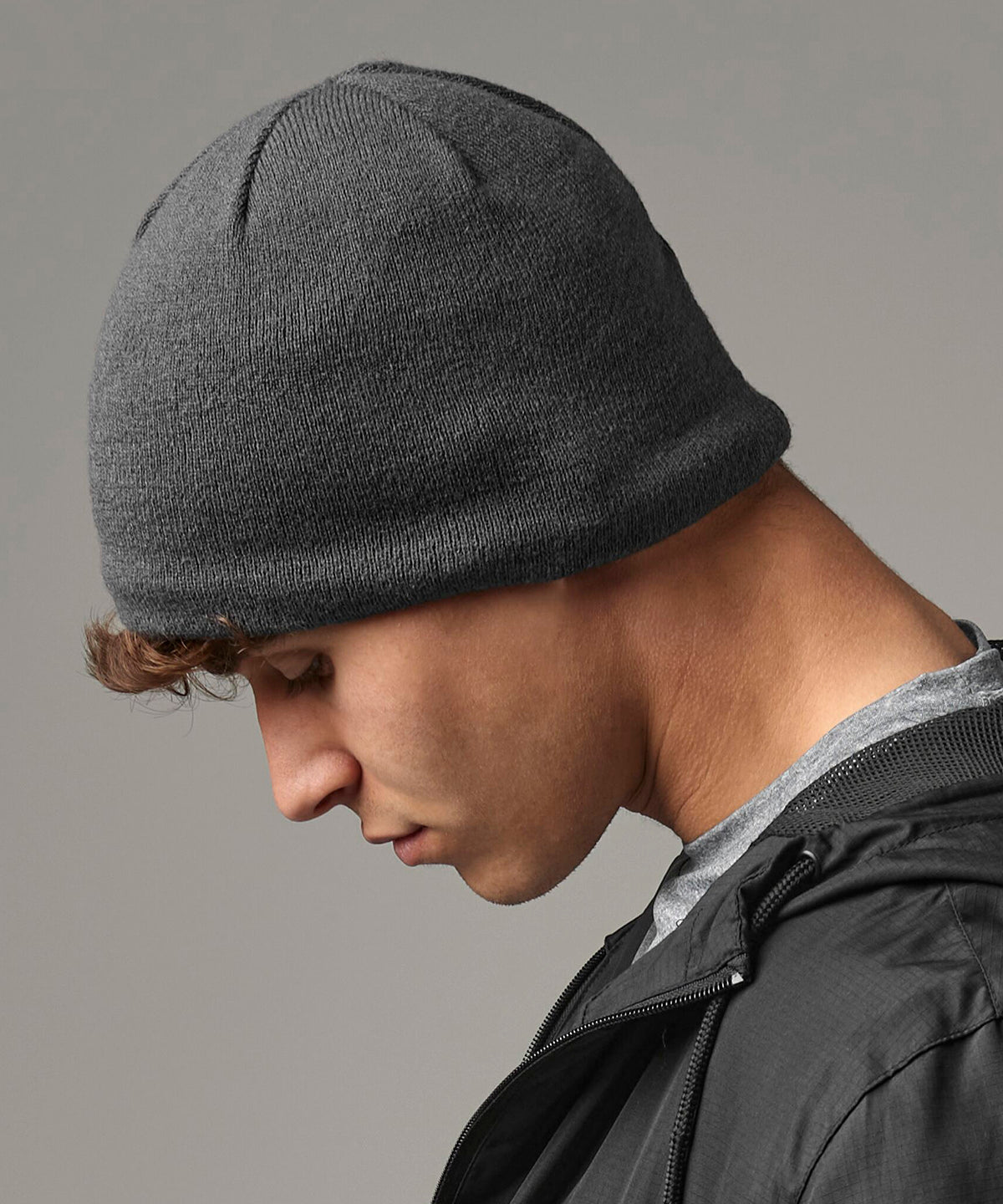 Men's Custom Embroidered Lightweight Fleece Beanie Hat