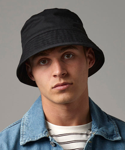 Sky Blue organic cotton bucket hat front view
