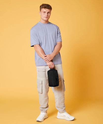 Pure Grey recycled essentials wash bag front view