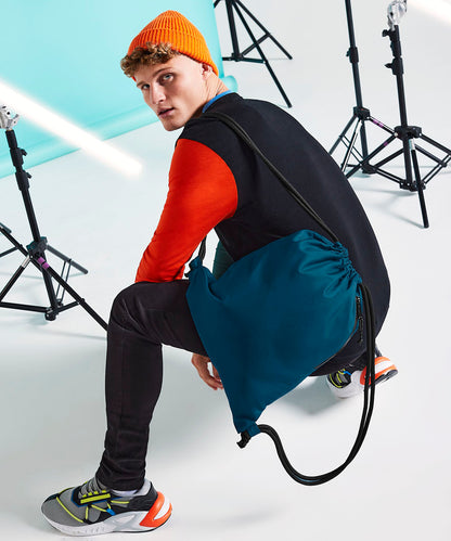 Petrol recycled gymsac front view