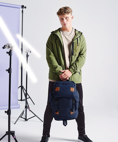 Navy Dusk/Tan urban explorer backpack front view