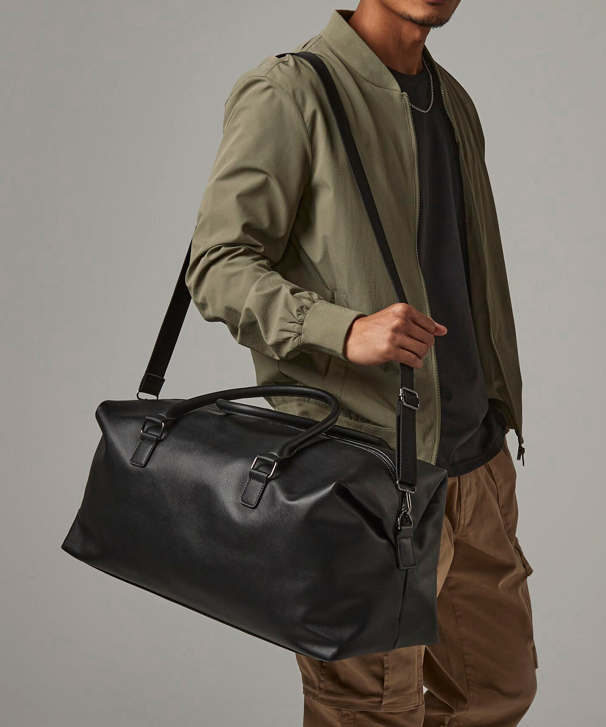 Men's Custom Printed Premium Zip-Up Bag