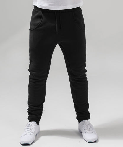 Heather Grey heavy deep-crotch sweatpants front view
