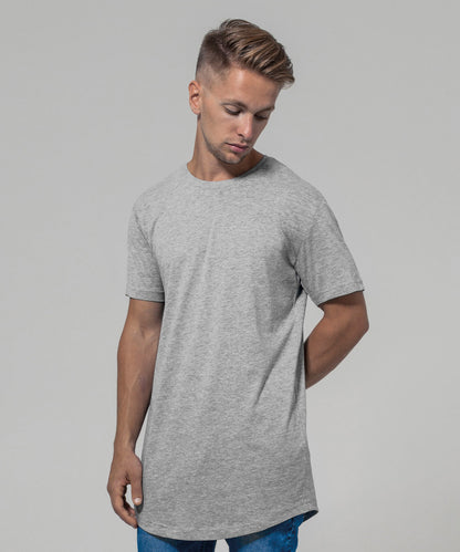 White* shaped long tee front view