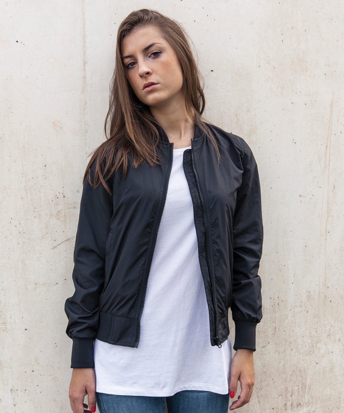 Women's Custom Printed or Embroidered Lightweight Zip-Up Jacket