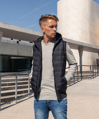Black/Black bubble vest front view