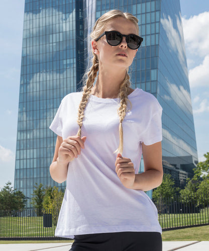 White Women's box tee front view