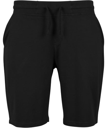 White terry shorts front view