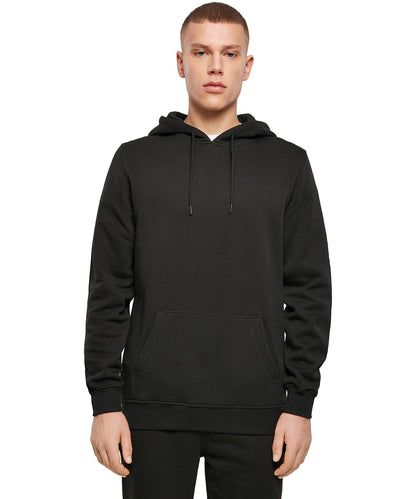 White organic hoodie front view