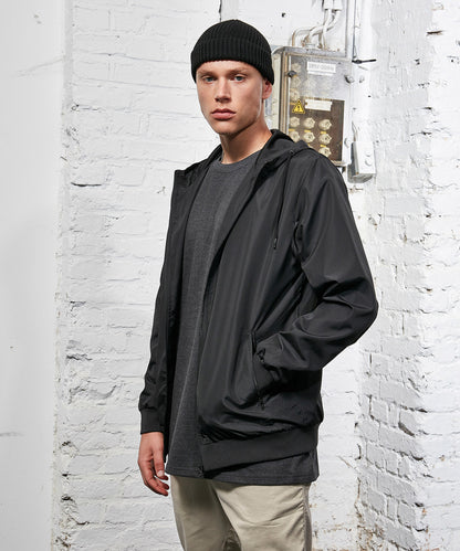 Black/White recycled windrunner front view