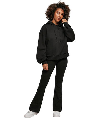 Soft Yellow Women's organic oversized hoodie front view
