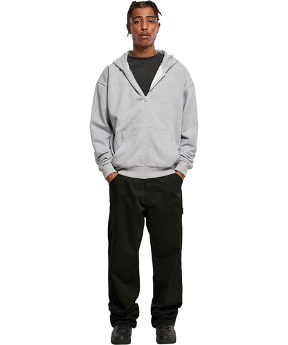 Union Beige ultra heavy zip hoodie front view