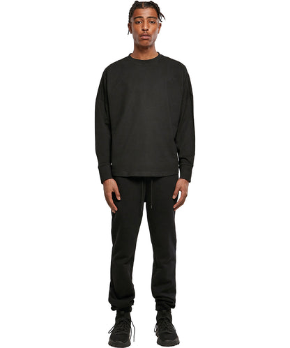 White oversize cut on sleeve long sleeve front view