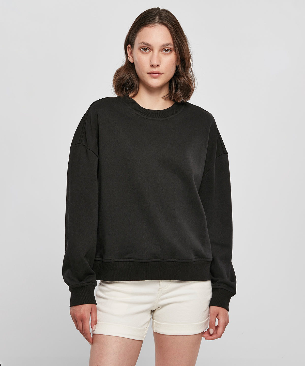 White Sand women’s oversized crew neck sweatshirt front view