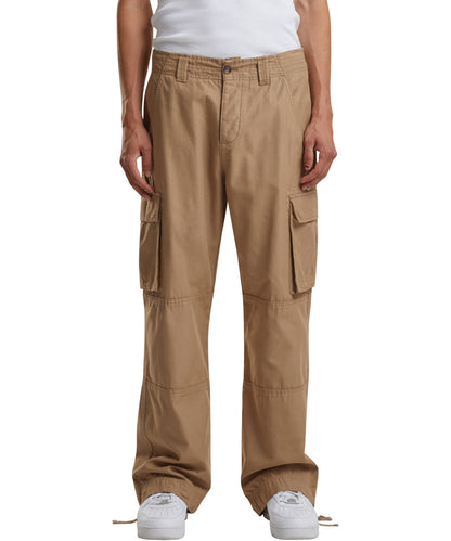 Olive classic cargo pants front view