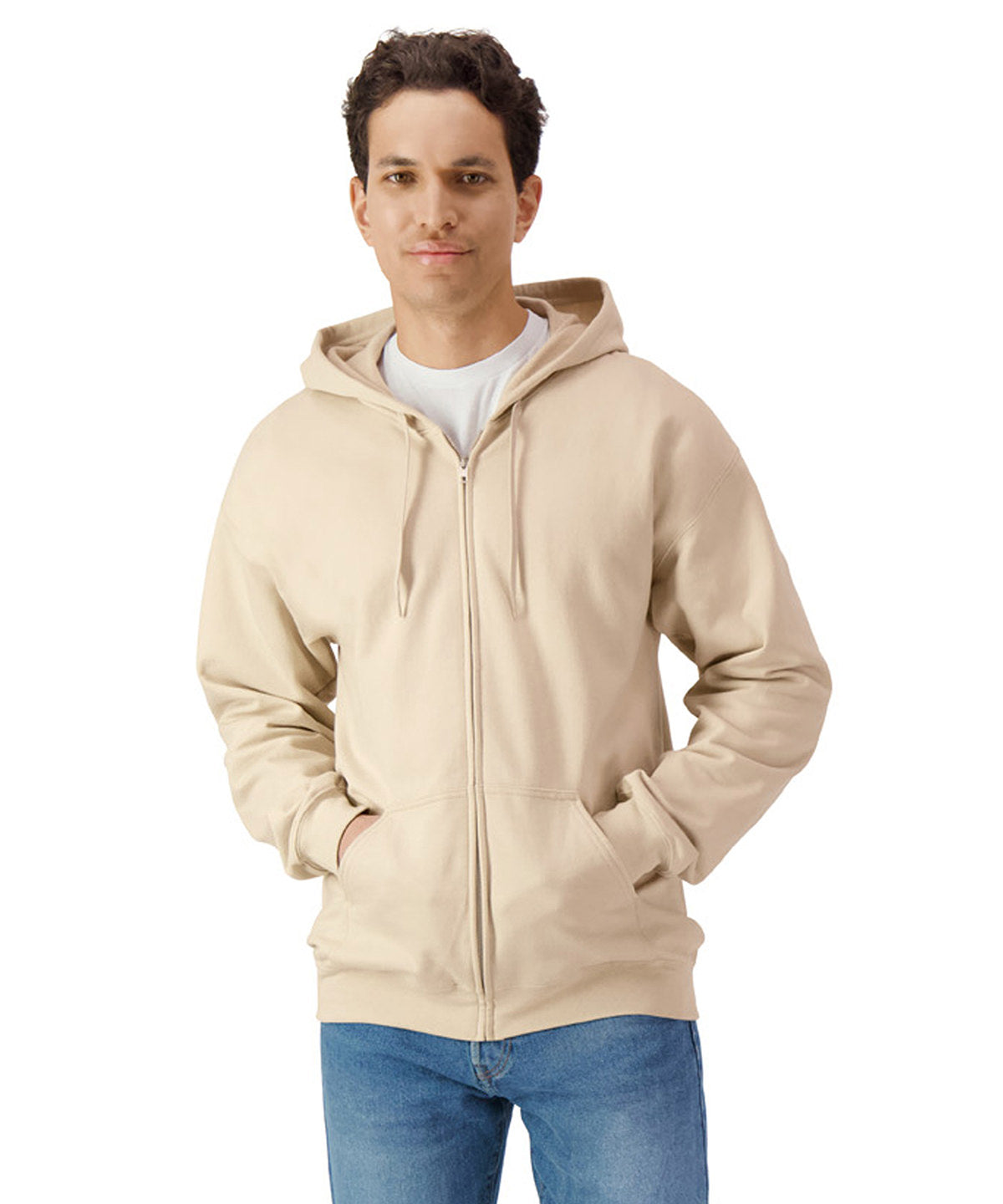 Unisex Custom Printed or Embroidered Zip-Up Fleece Zip-Up Hoodie