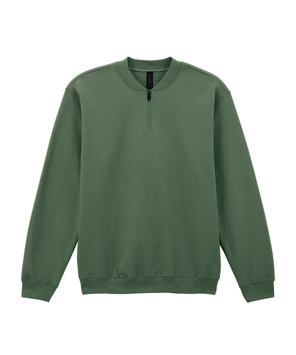 Unisex Custom Printed or Embroidered Zip-Up Quarter Zip Quarter Zip Sweatshirt