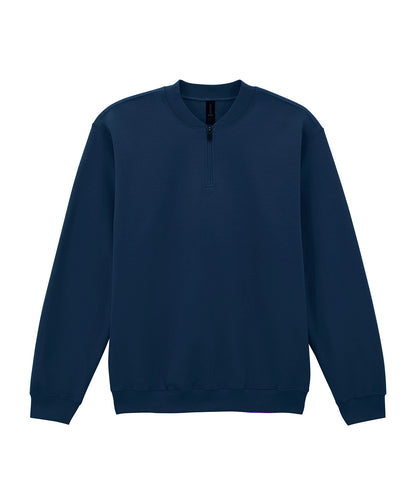 Unisex Custom Printed or Embroidered Zip-Up Quarter Zip Quarter Zip Sweatshirt