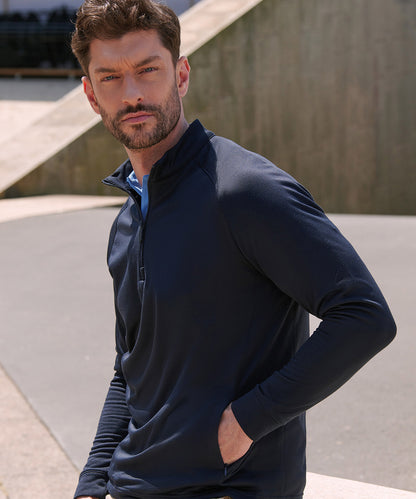 Men's Custom Printed or Embroidered Performance Zip-Up Quarter Zip Sweatshirt