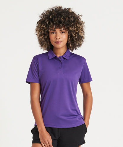 Sun Yellow Women's cool polo front view