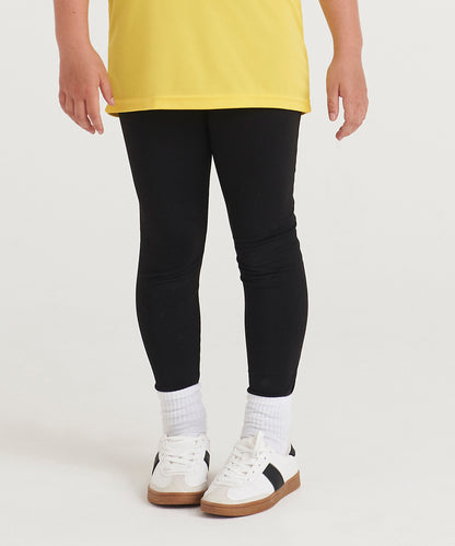 Jet Black kids cool athletic pant front view
