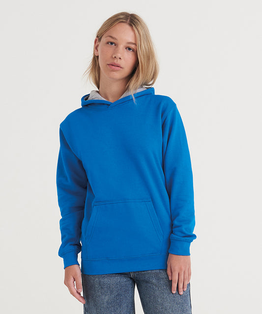 Kids Custom Printed or Embroidered Cotton Contrast Hoodie