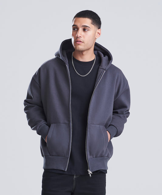Unisex Custom Printed or Embroidered Organic Heavyweight Zip-Up Hoodie
