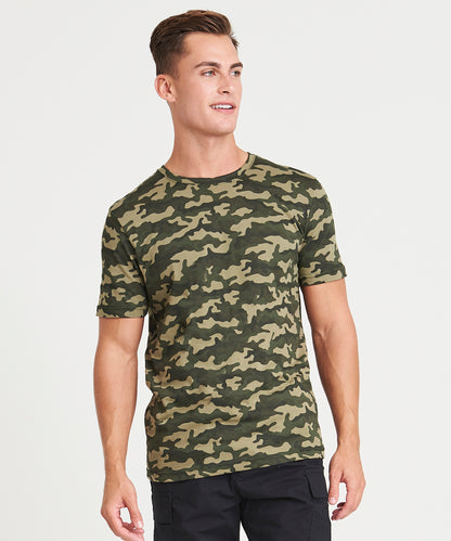 Green Camo camo t front view