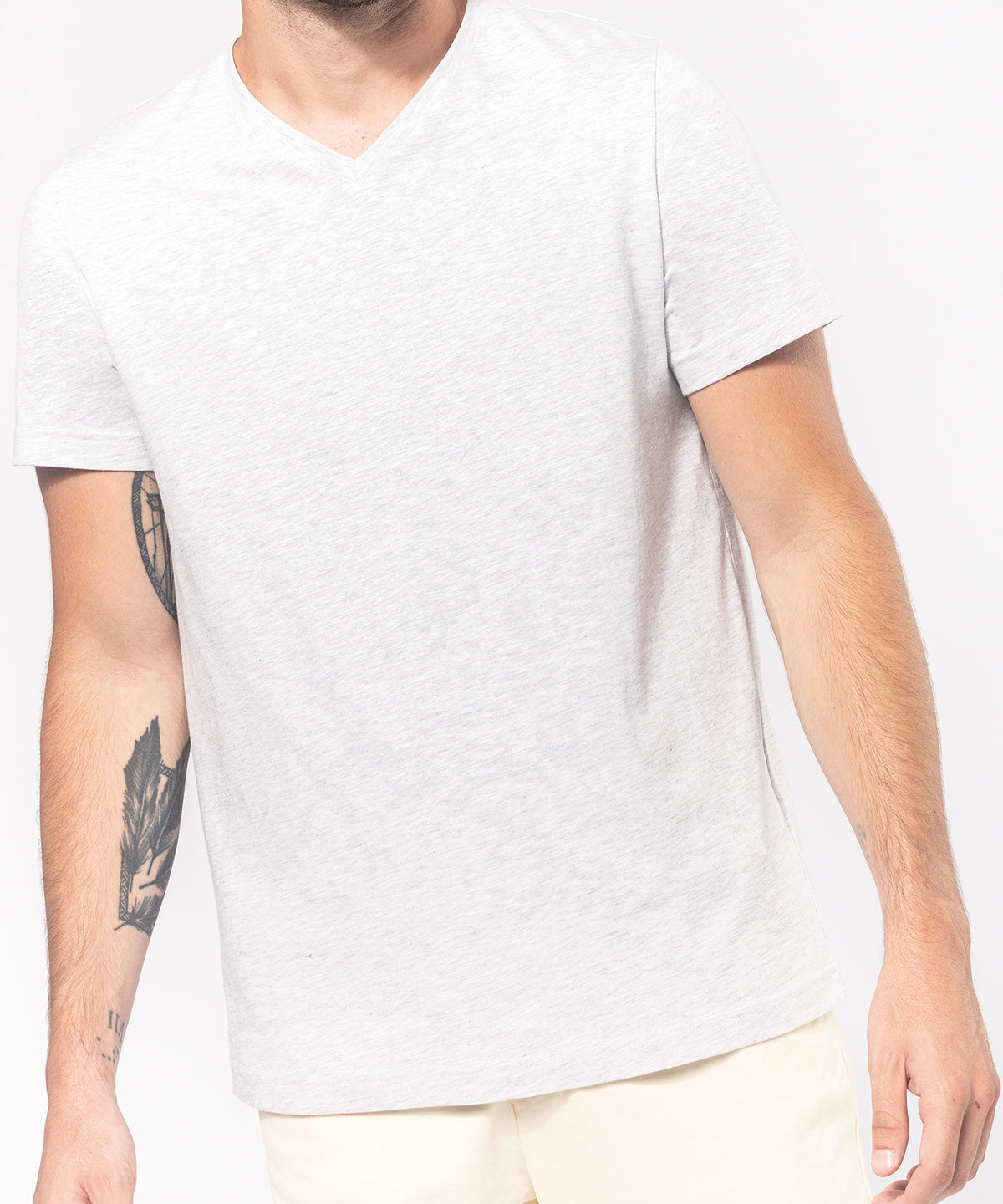Men's Custom Printed Cotton Contrast T-Shirt