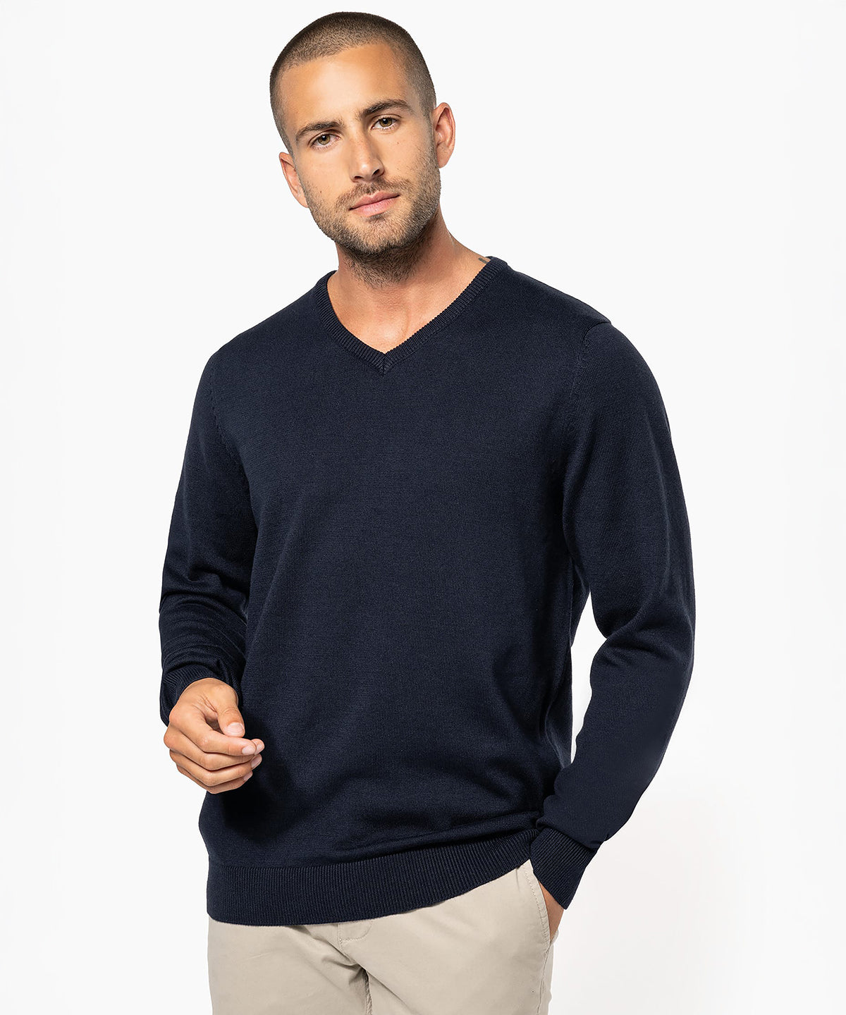 Men's V-neck jumper
