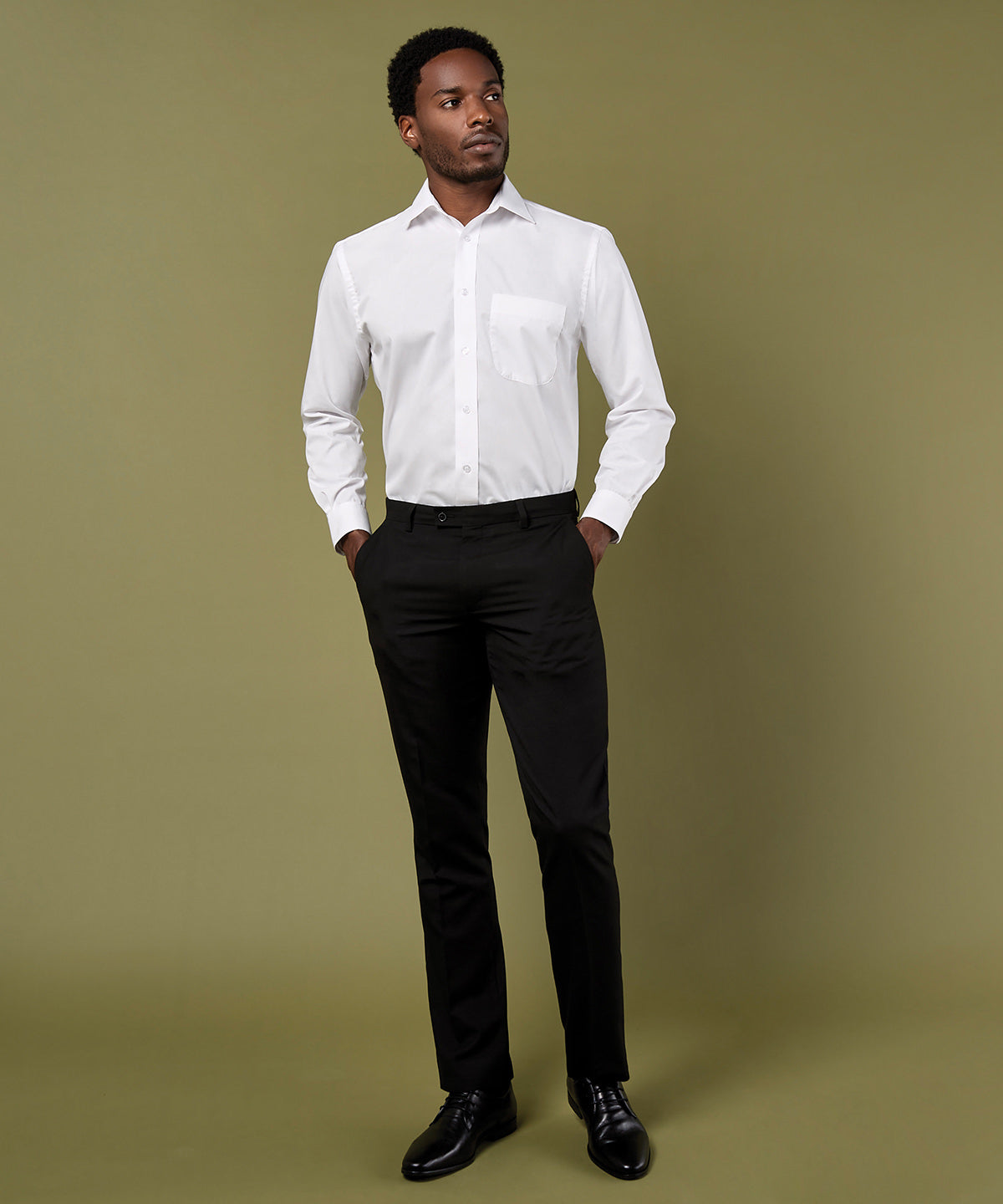 Men's Custom Printed or Embroidered Long Sleeve Cotton Workwear Shirt