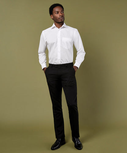Men's Custom Printed or Embroidered Long Sleeve Cotton Workwear Shirt