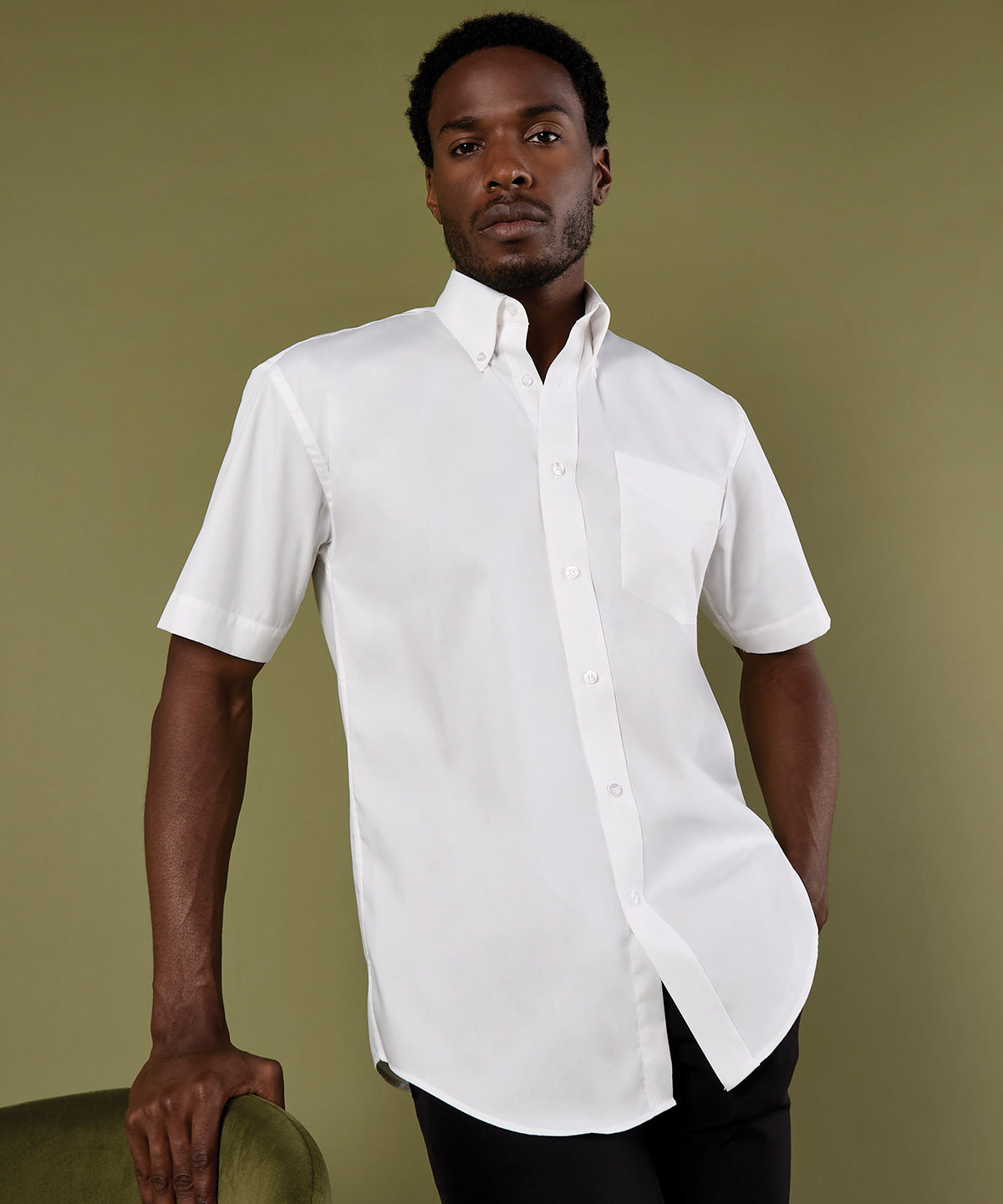 Men's Custom Printed or Embroidered Short Sleeve Classic Fit Workwear Shirt