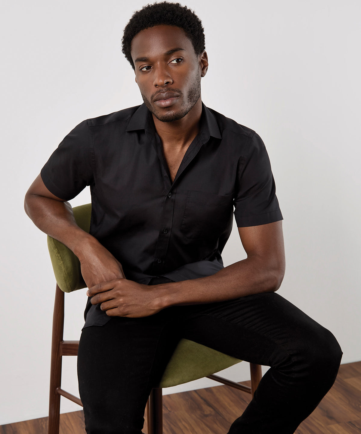 Men's Custom Printed or Embroidered Short Sleeve Workwear Shirt