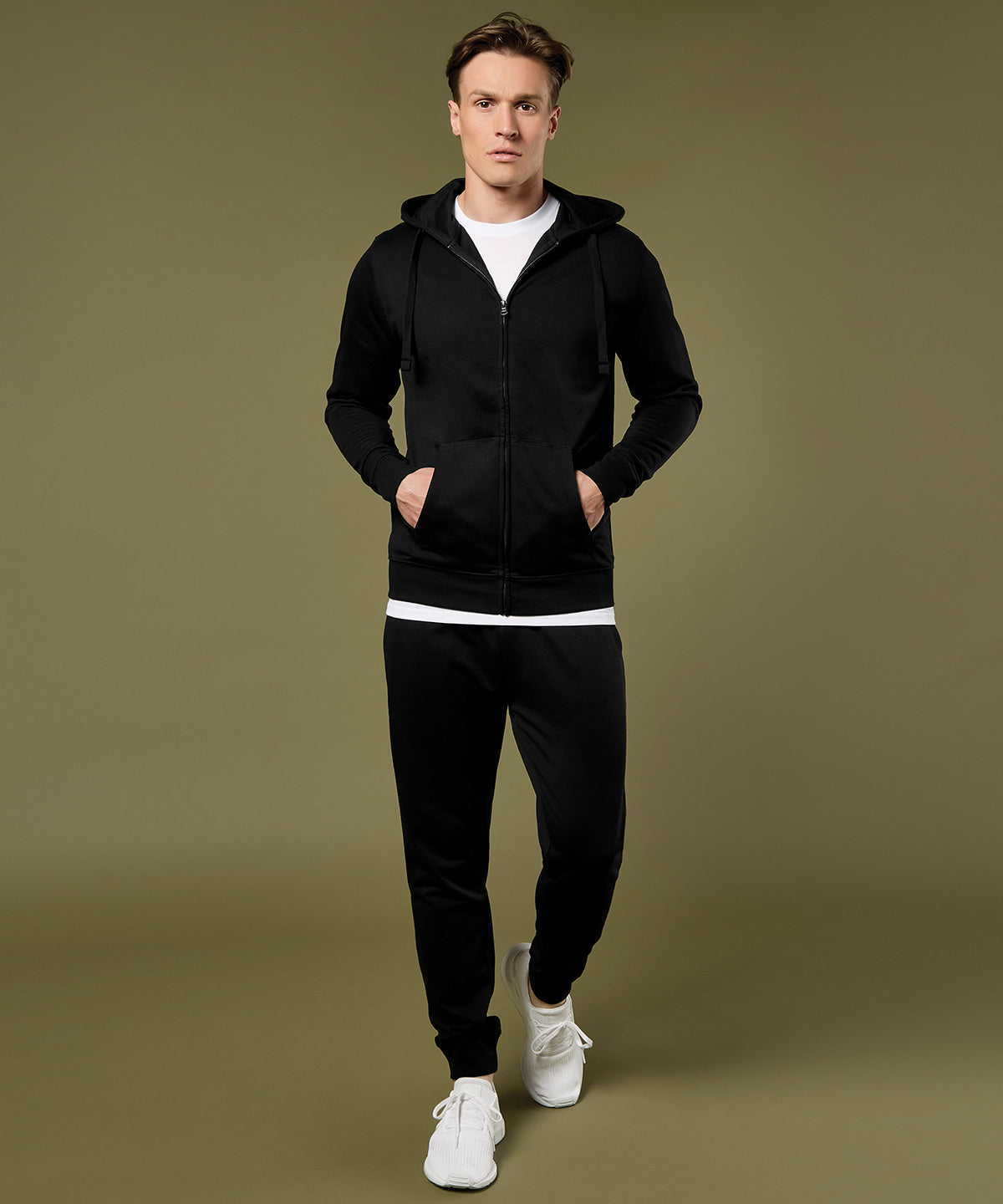 Unisex Custom Printed or Embroidered Long Sleeve Zip-Up Zip-Up Hoodie