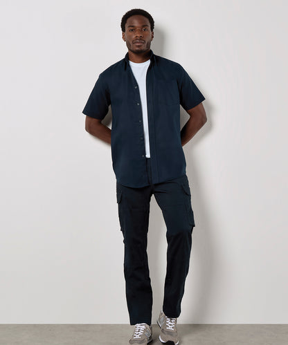 Men's Custom Printed or Embroidered Short Sleeve Cotton Workwear Shirt