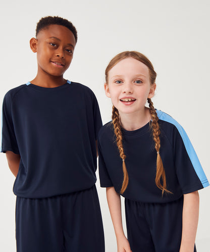 Kids Custom Printed Performance Contrast T-Shirt