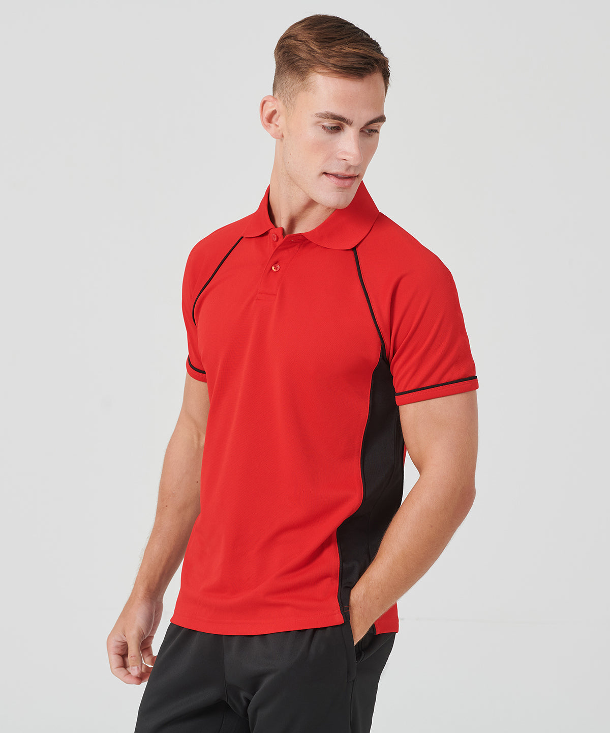 Unisex Custom Printed or Embroidered Performance Contrast Polo Shirt