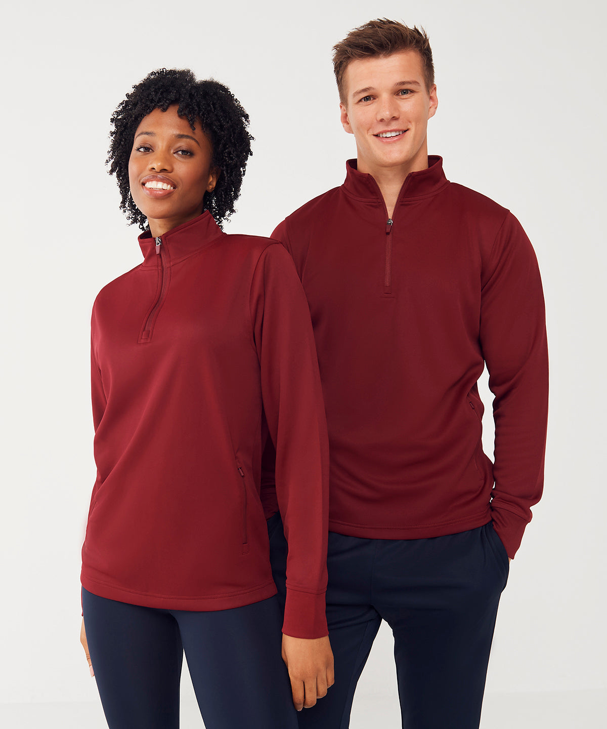 Men's Custom Printed Zip-Up Quarter Zip Tracksuit Top