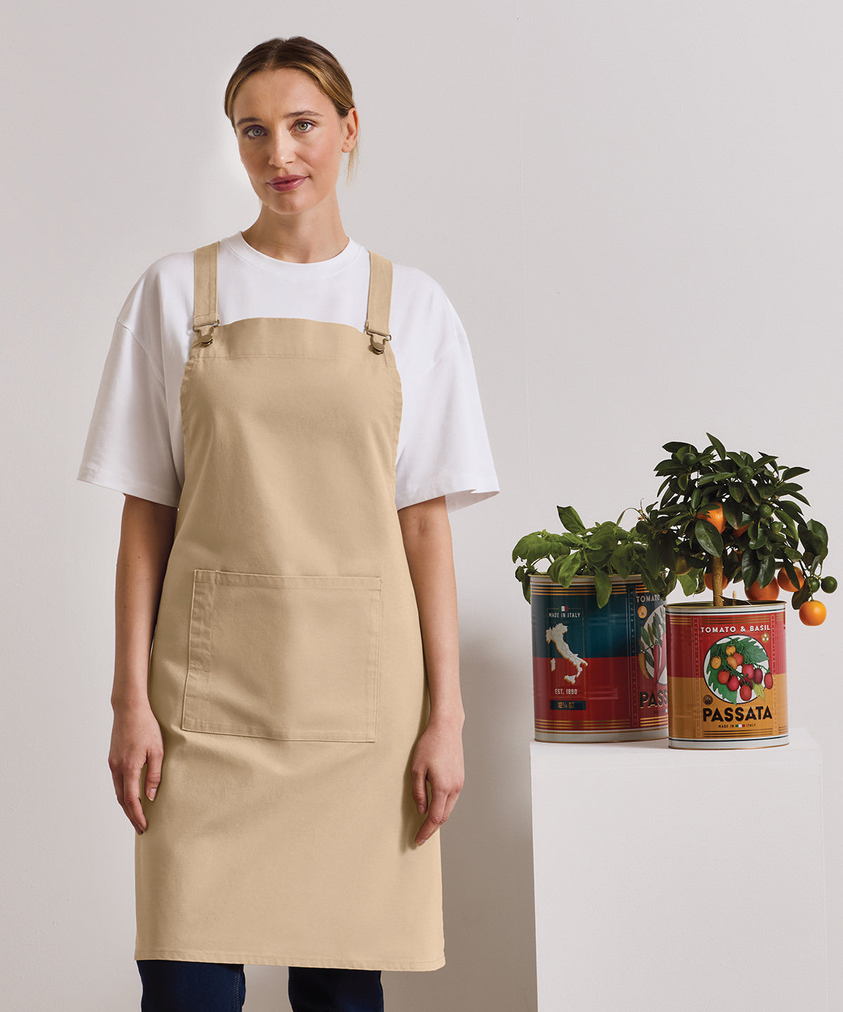 Custom Printed Contrast Workwear Apron