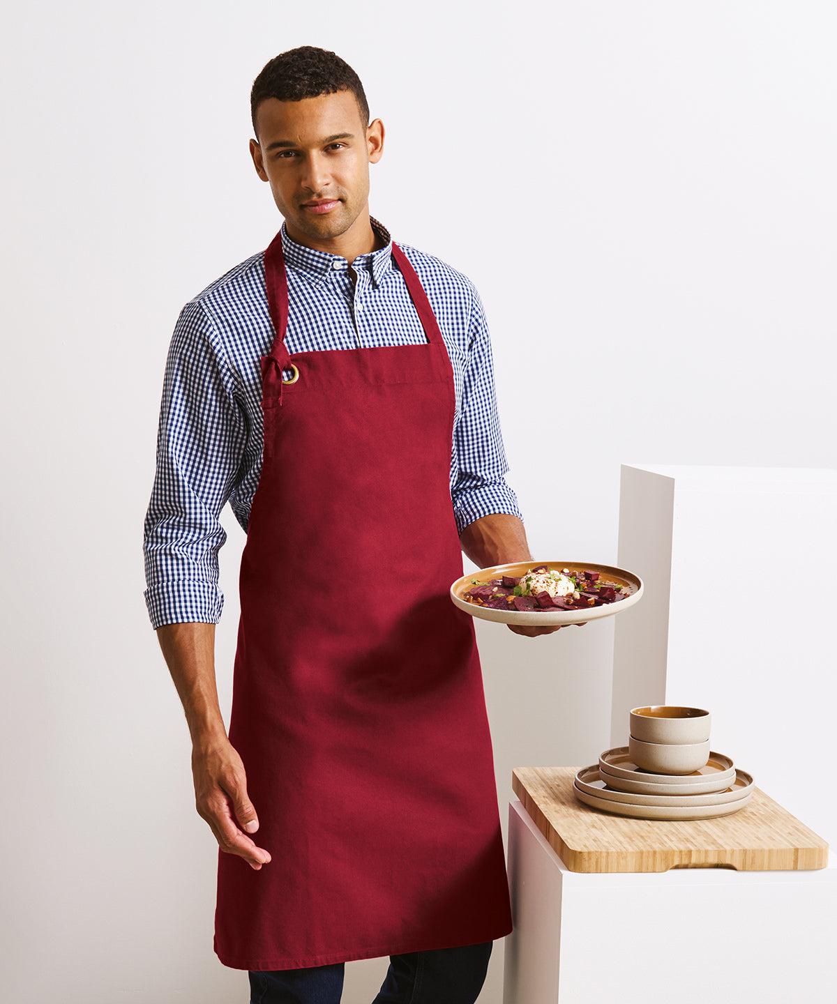 Men's Custom Printed Heavyweight Cotton Workwear Apron